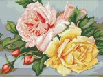 Алмазная мозаика "Трио чайных роз"