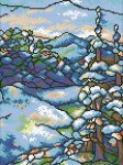 Алмазная мозаика "Витраж Зима"