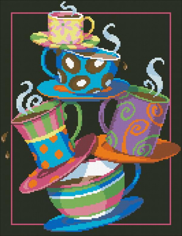 Алмазная мозаика "Кофе, чай!"