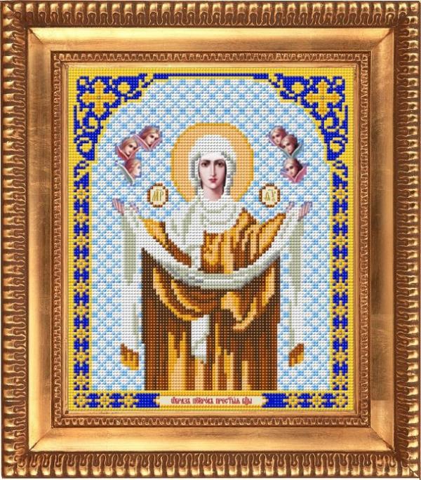 Ткань с рисунком Икона "Богородица Покрова"