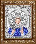 Ткань с рисунком Икона "Святая Ксения в жемчуге"