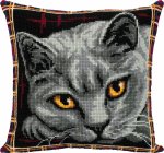 Набор для вышивания "Подушка. Британская кошка"