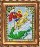 Ткань с рисунком Икона "Георгий Победоносец"