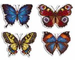 Набор для вышивания "Яркие бабочки"