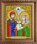 Ткань с рисунком Икона "Святой Князь Петр и Святая Княжна Феврония"