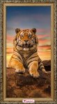 Алмазная мозаика "Довольный тигр"