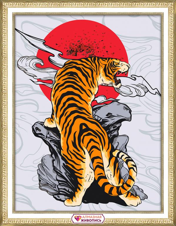 Алмазная мозаика "Японский тигр"