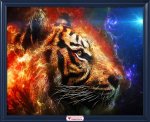 Алмазная мозаика "Космический тигр"