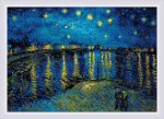 Алмазная мозаика "Звездная ночь над Роной, по мотивам картины Ван Гога"