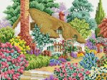 Алмазная мозаика "Дом в саду"