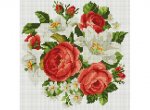 Алмазная мозаика "Розы и лилии"
