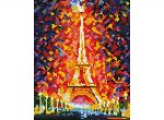 Алмазная мозаика "Париж - огни Эйфелевой башни"