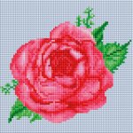 Алмазная мозаика "Бархатная роза"