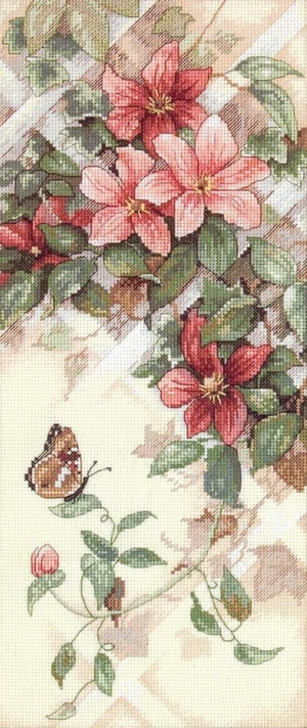 Набор для вышивания "Цветы и бабочки"