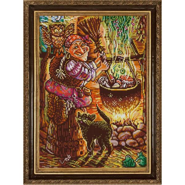 Ткань с рисунком "Кулинар Баба Яга"