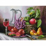 Алмазная мозаика "Натюрморт с фруктами"