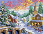 Алмазная мозаика "Рождественская ночь"