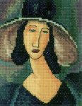 Набор для вышивания "Портрет женщины в шляпе"