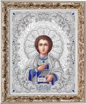 Ткань с рисунком "Святой Пантелеймон в жемчуге"