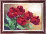 Ткань с рисунком "Тюльпаны"