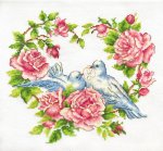 Набор для вышивания "Любовь и голуби"