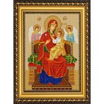 Ткань с рисунком Икона "Богородица Всецарица"
