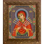 Ткань с рисунком Икона "Богородица Семистрельная"