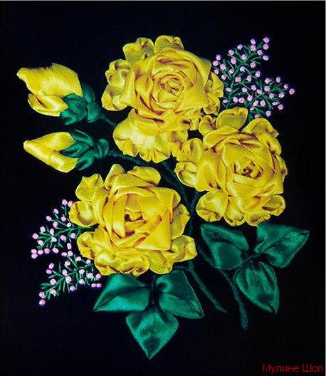 Набор для вышивания "Желтые розы"