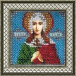 Ткань с рисунком Икона "Икона Св.Мученица Иулия (Юлия)"