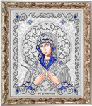 Ткань с рисунком "Пресвятая Богородица Семистрельная в жемчуге"