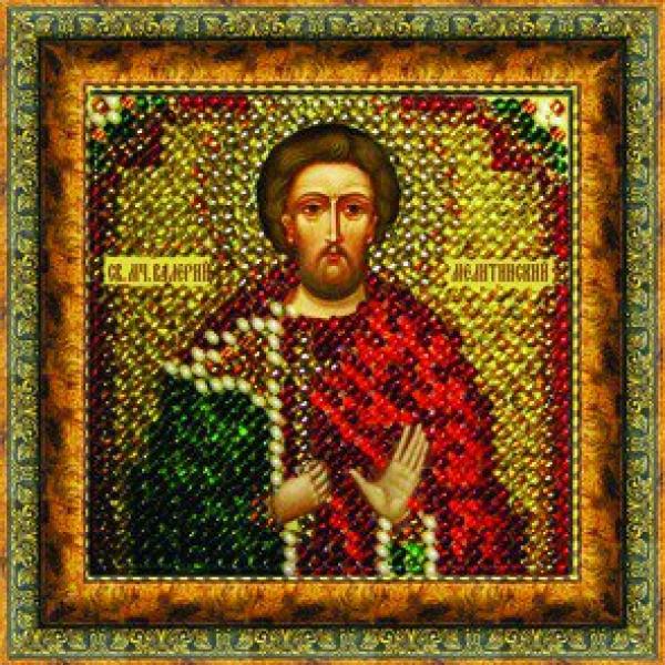 Ткань с рисунком Икона "Св.Мученик Валерий"