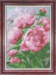 Ткань с рисунком "Розовые пионы"