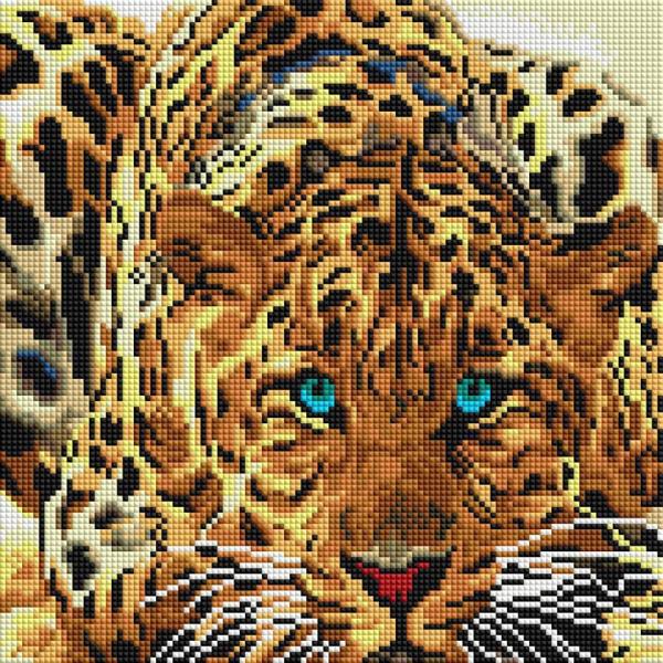 Алмазная мозаика "Леопард"