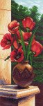 Канва с рисунком "Тюльпаны"