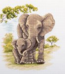 Набор для вышивания "Мать и дитя. Слоны"